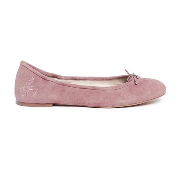 Sam Edelman Shoes - Sam Edelman Felicia Pink Suede Ballet Flat